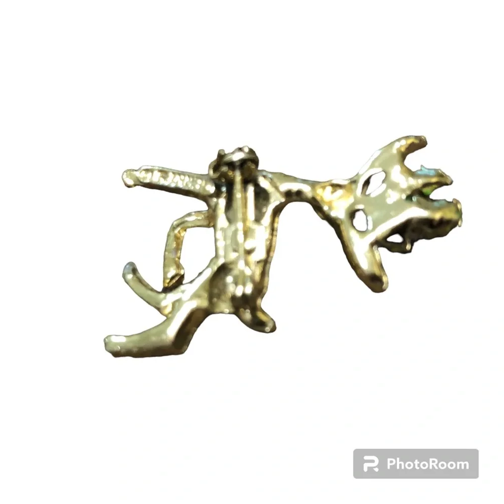Christmas Vintage Enamel Reindeer Pin by Gerry's Antlers